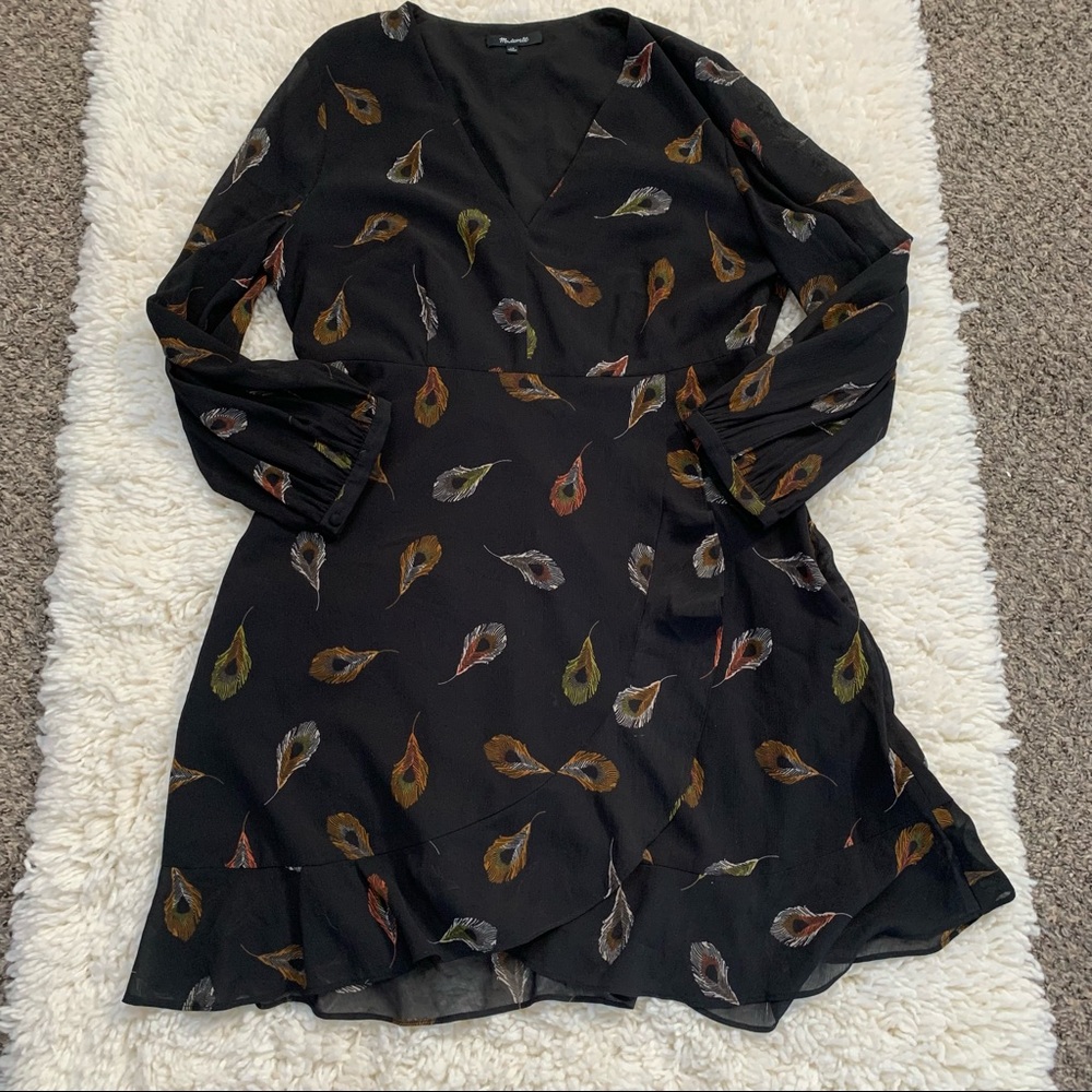 Madewell Women’s Size 10 Peacock Feather Poppy Dress